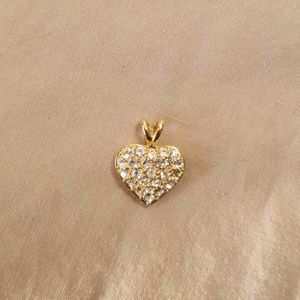 Crystal Puff Heart Pendant